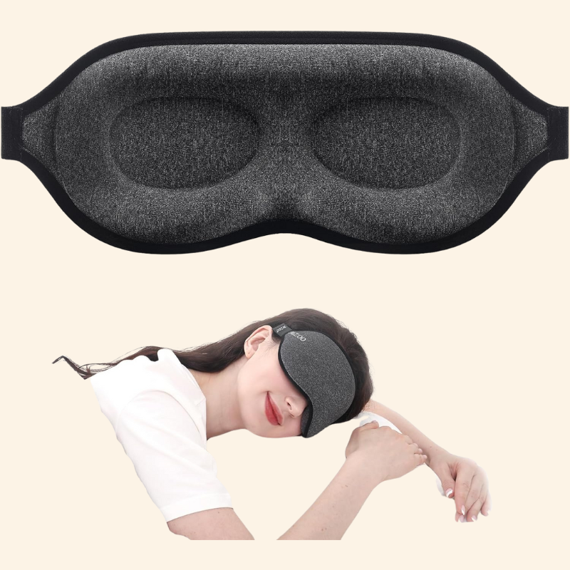 Sleep Eye Mask | 3D Contoured Design | Blackout Memory Foam