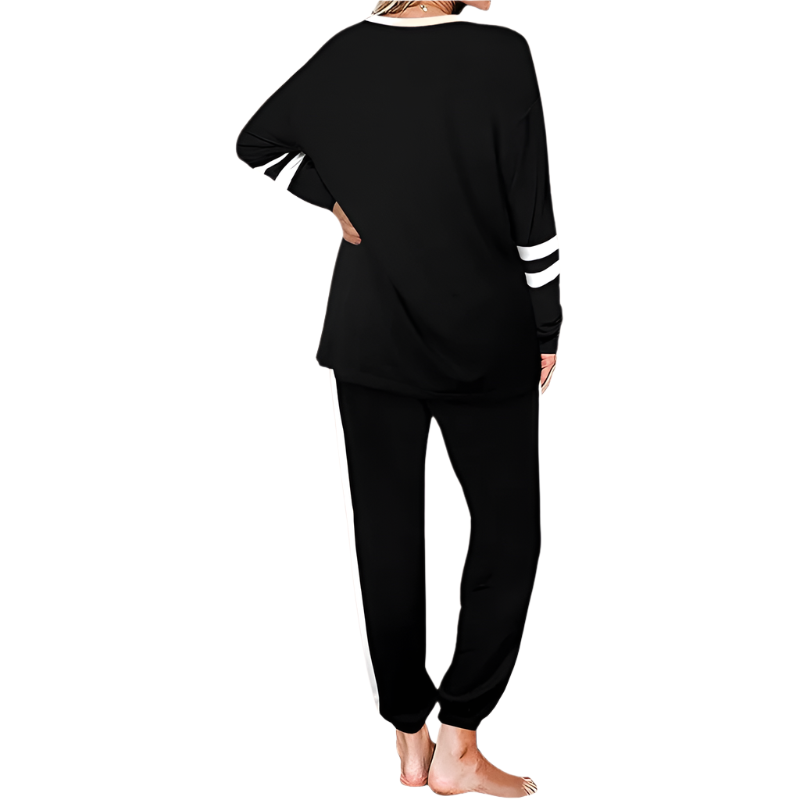 Women's Sweatsuit Set | Casual 2-Piece Outfit | Crewneck Pullover with Elastic Waist Pants