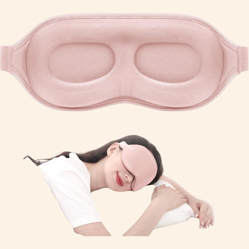 Sleep Eye Mask | 3D Contoured Design | Blackout Memory Foam
