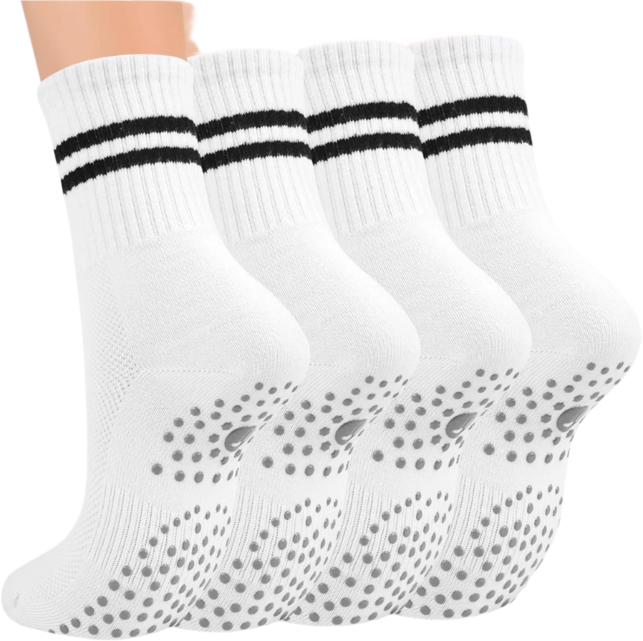 Women's Non-Slip Slouch Socks | Gripper Sole | Tall Crew Style