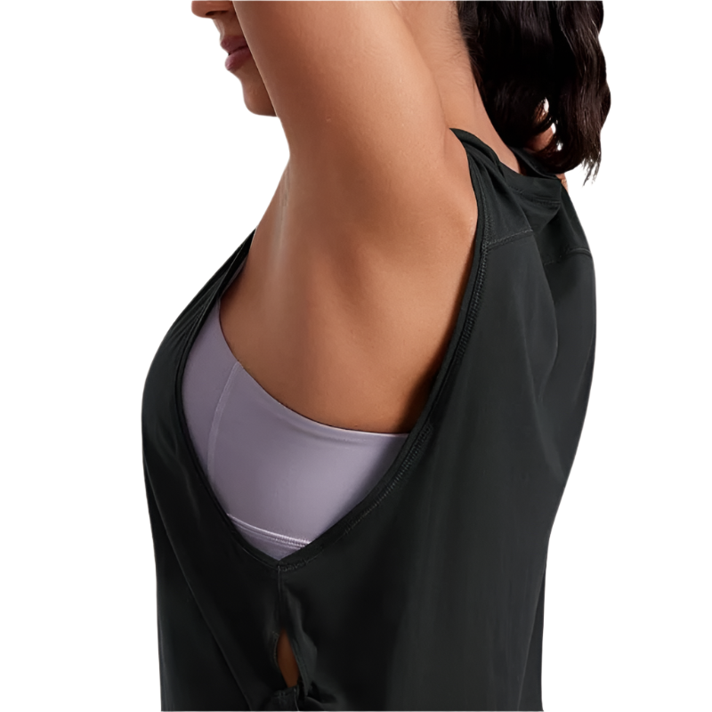 Women's Cropped Workout Tank Top | Sleeveless Fit | Cotton Blend for Yoga and Running