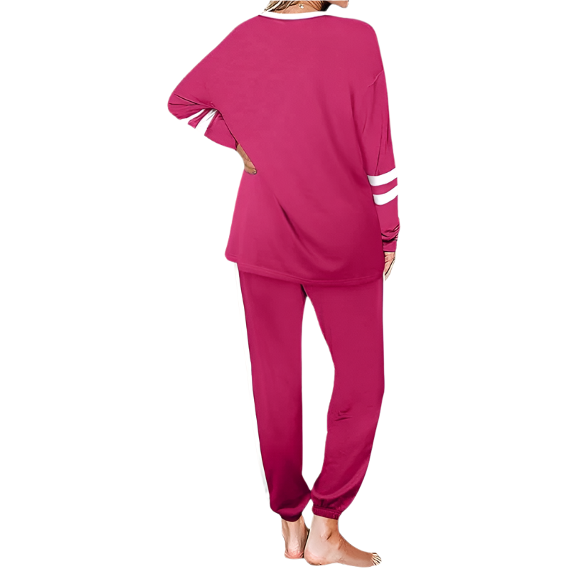 Women's Sweatsuit Set | Casual 2-Piece Outfit | Crewneck Pullover with Elastic Waist Pants