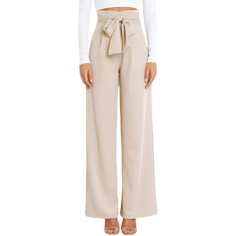 Women's Palazzo Pants | High Waist Wide Leg | Pockets and Flowy Fit