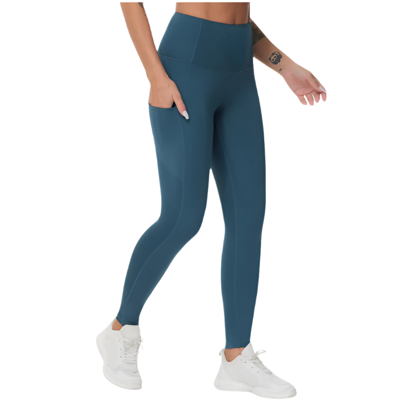 Women's High-Waist Yoga Leggings | Tummy Control | Side Pockets