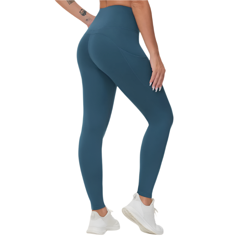 Women's High-Waist Yoga Leggings | Tummy Control | Side Pockets