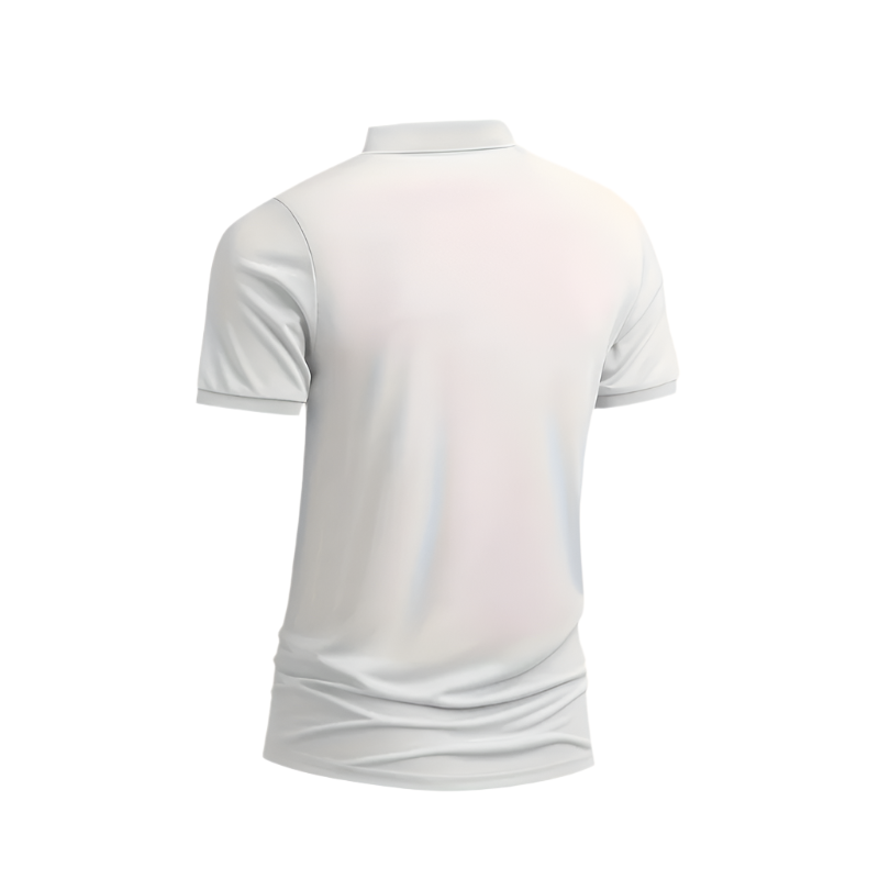 Men’s Polo Shirt | Solid Color Short Sleeve | Button Collar, Knit Polyester, Regular Fit