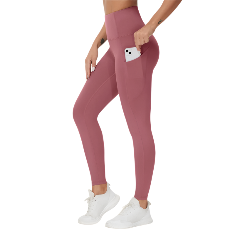 Women's High-Waist Yoga Leggings | Tummy Control | Side Pockets