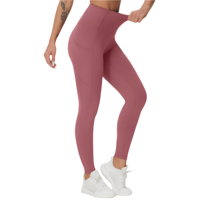 Women's High-Waist Yoga Leggings | Tummy Control | Side Pockets