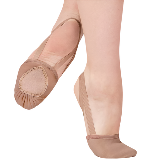 Dance Half Sole Shoes | Canvas Construction | Split Sole with Suede Pads